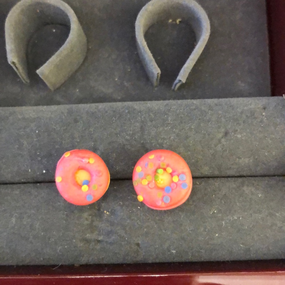 Doughnut and Cupcake Earrings - Picture 2 of 4
